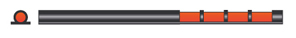 Мушка оптоволоконная модели Hunting Bead EasyHit (2.5 mm x 71 mm - Red).